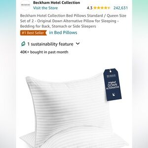 Beckham Hotel Collection Down Alternative Pillows (2)